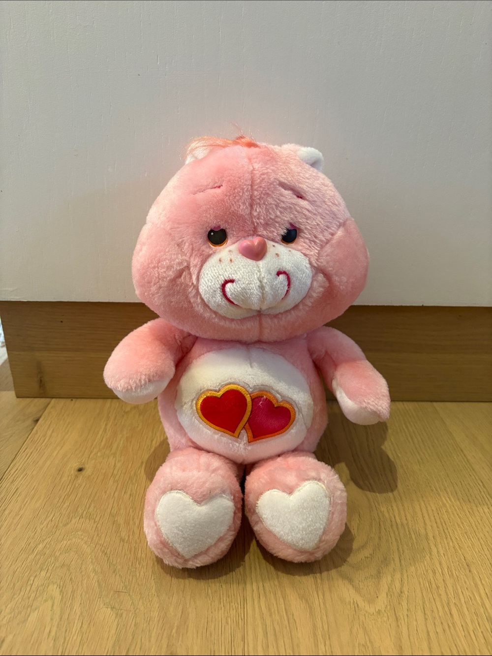 Vintage Kenner Care Bears Love-a-Lot Bear 13” Plush